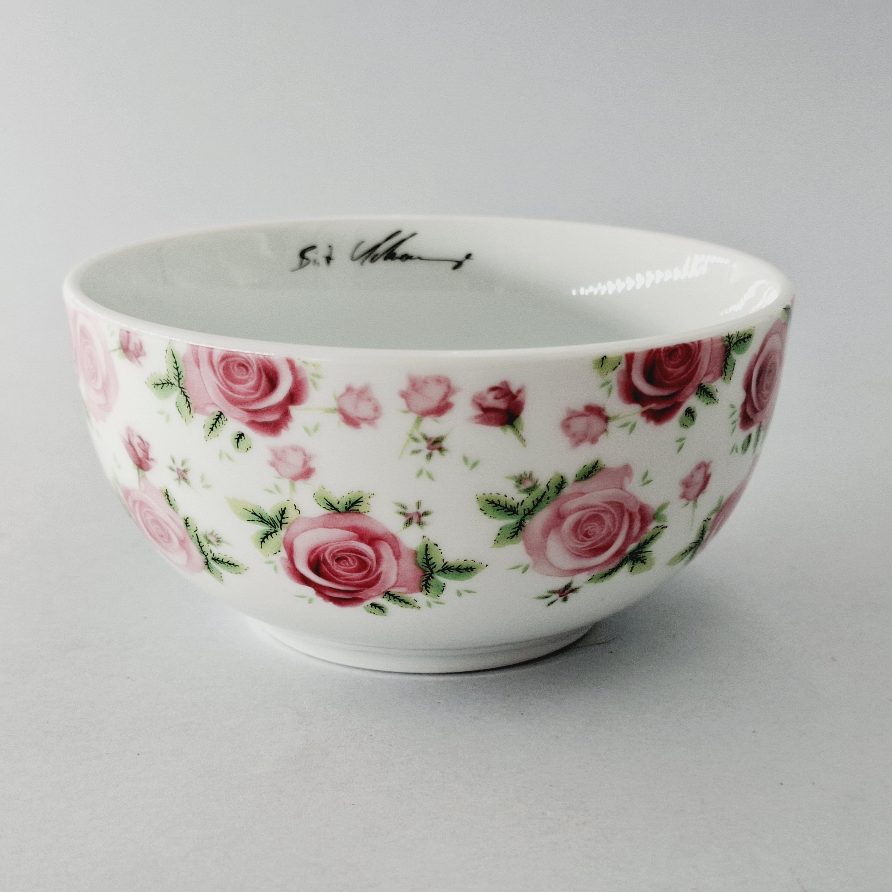 piękna porcelanowa miseczka róże kwiaty