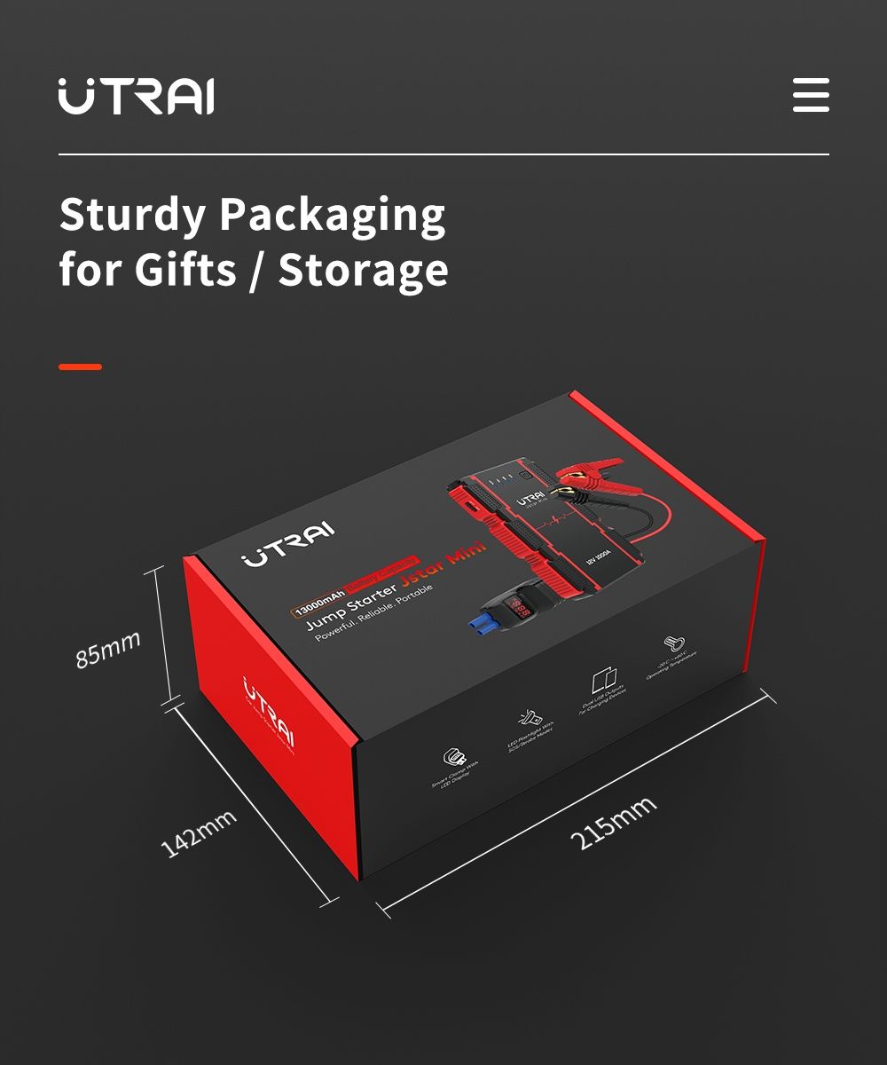 Urządzenie rozruchowe Utrai Booster PowerBank Jump Starter 1000A 12V