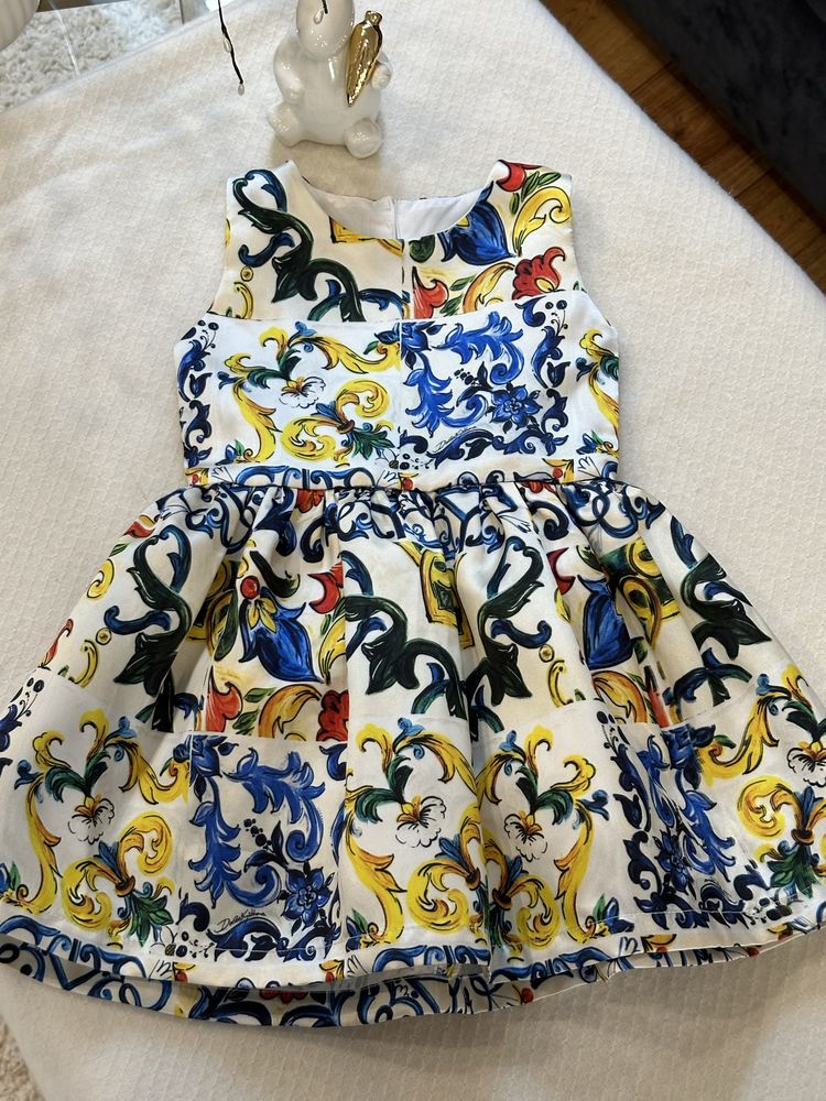 Сукня у стилі італійської майоліки 98 см 2-3 года Zara Next