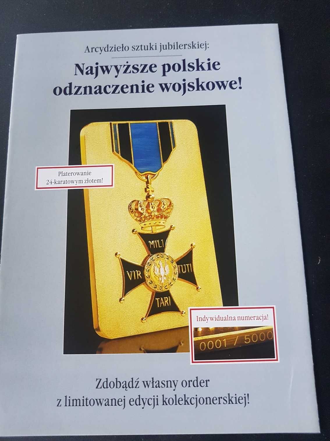 Order Virtuti Militari arcydzieło  z certyfikatem autentyczności