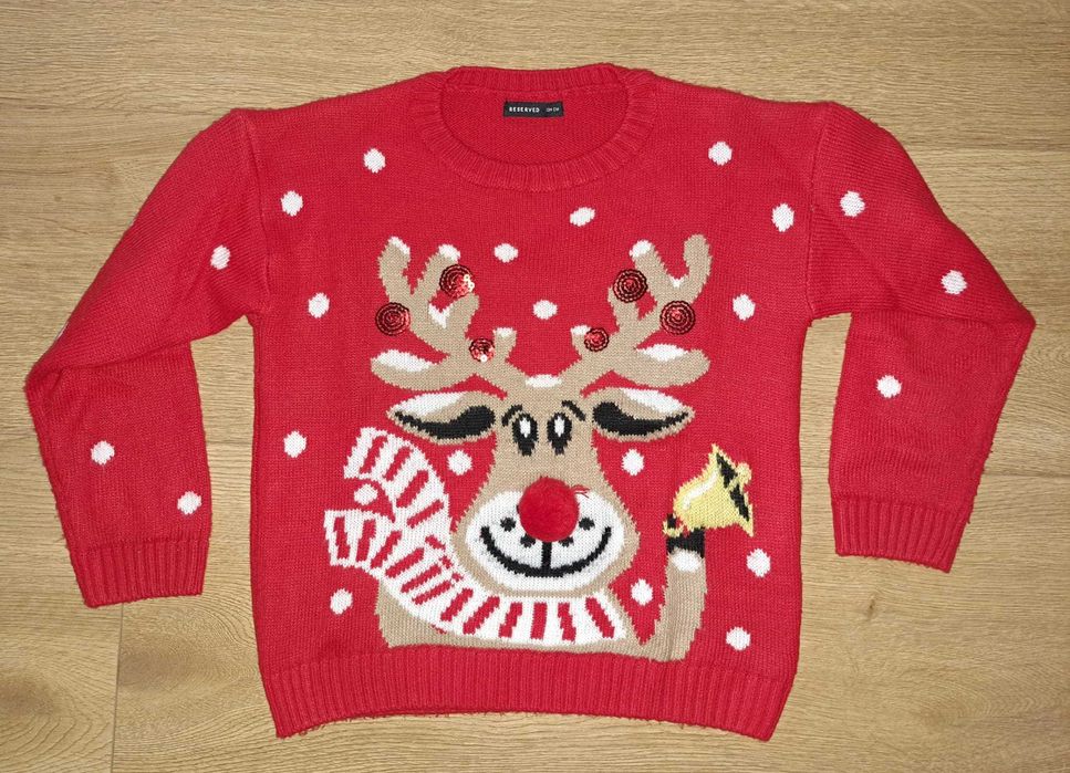 Sweter świąteczny, dzięwczecy, Reserved 134