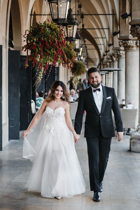 suknia ślubna 2w1 glamour