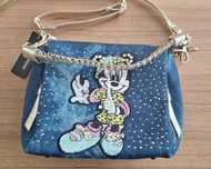 Listonoszka jeans z Micky Mouse - Massimo Contti
