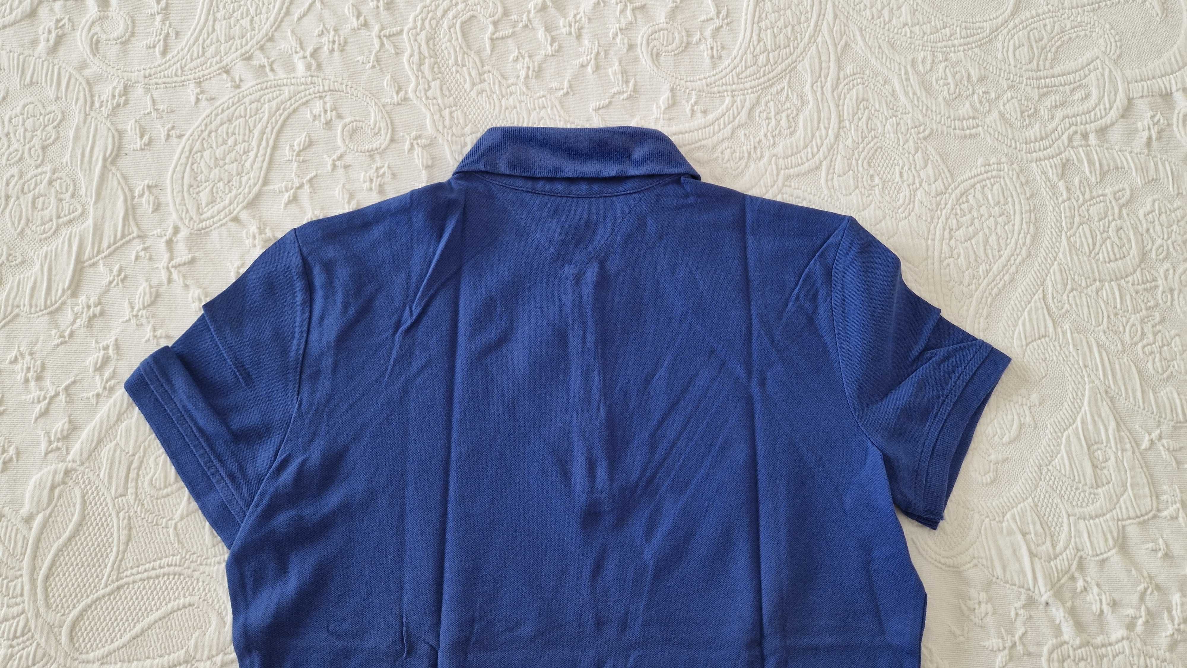 Polo azul, Tommy Hilfinger, tamanho S/P