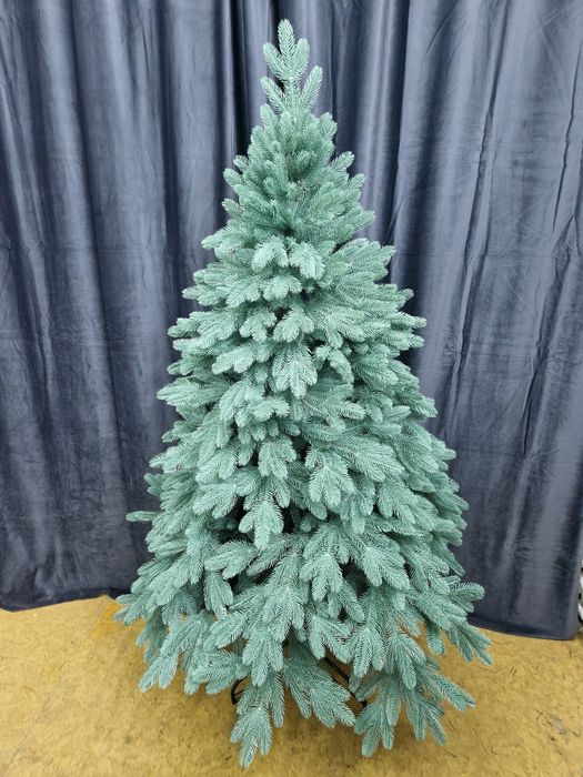 Ялинка штучна лита блакитна 1,8м Елка литая искусственная голубая 180