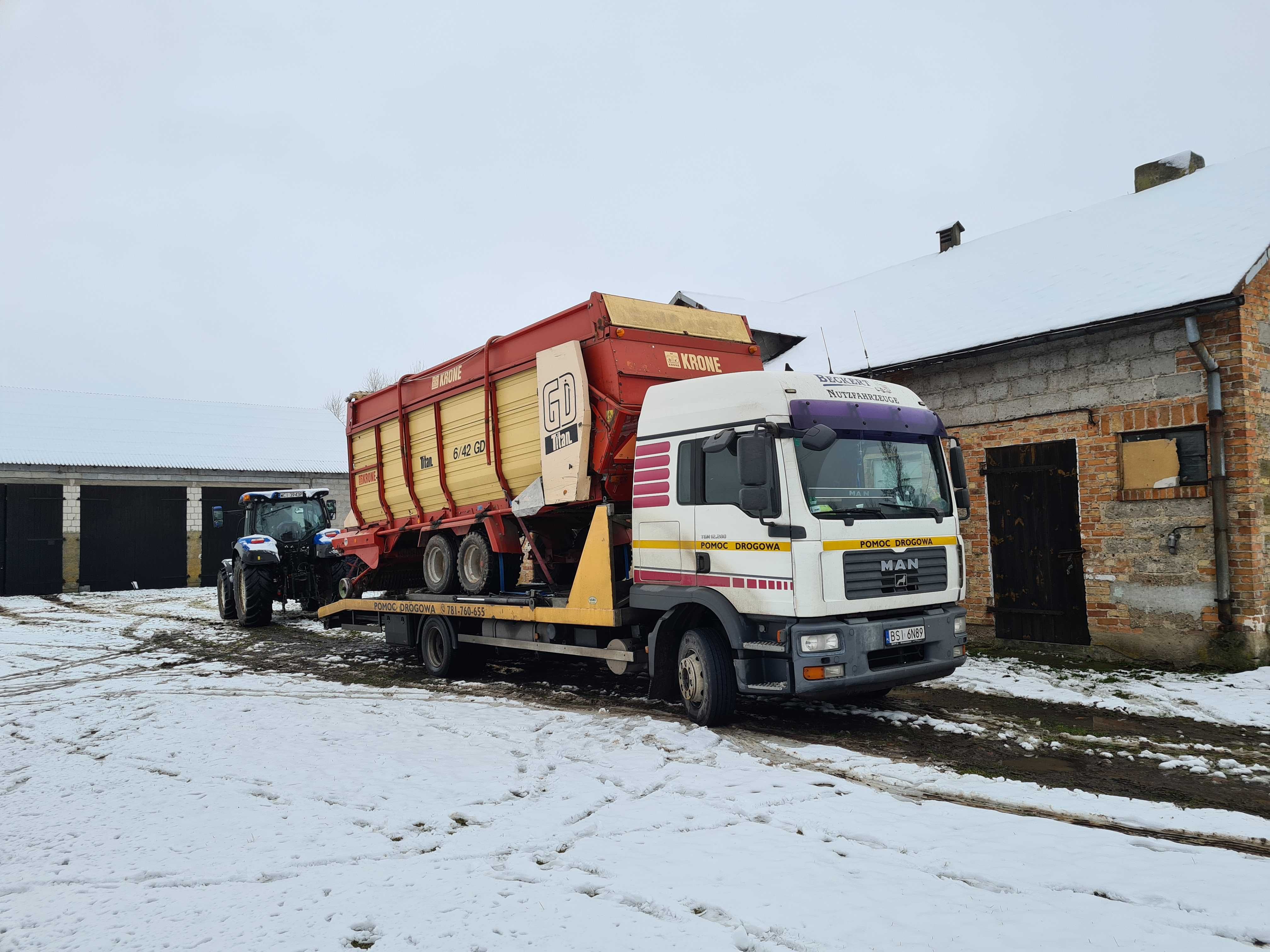 Pomoc Drogowa Laweta transport maszyn Holowanie