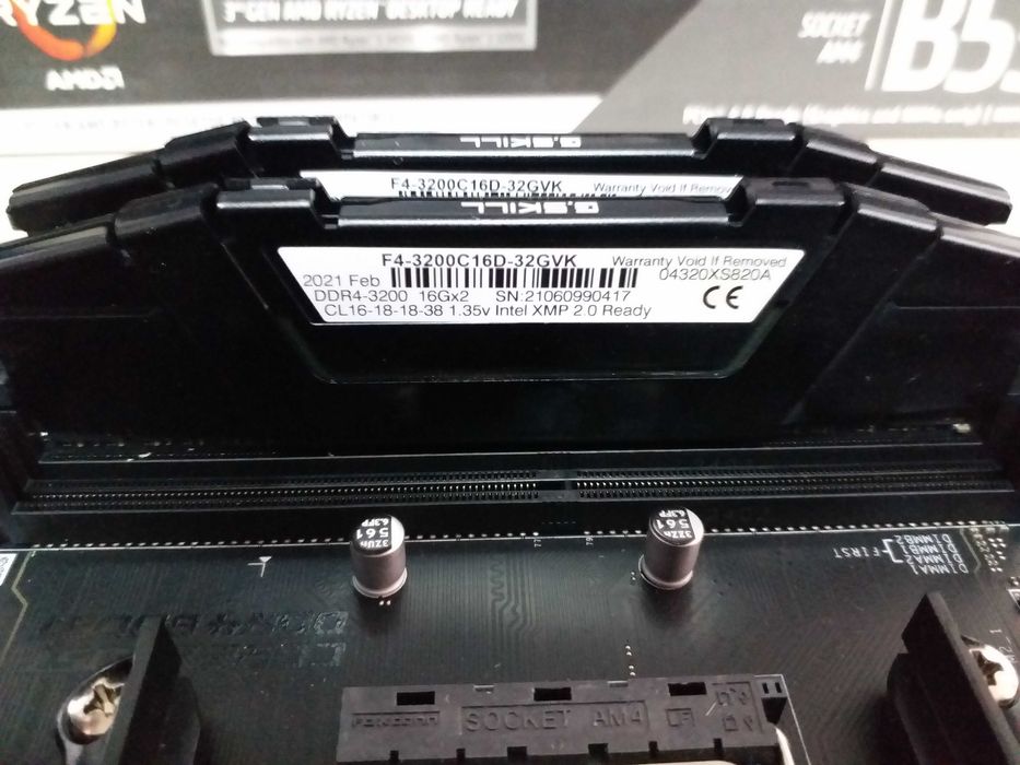 MSI B550 Gaming Plus + AMD Ryzen 7 5700X 3.4(4.6)GHz+DDR4 32Gb (2x16)