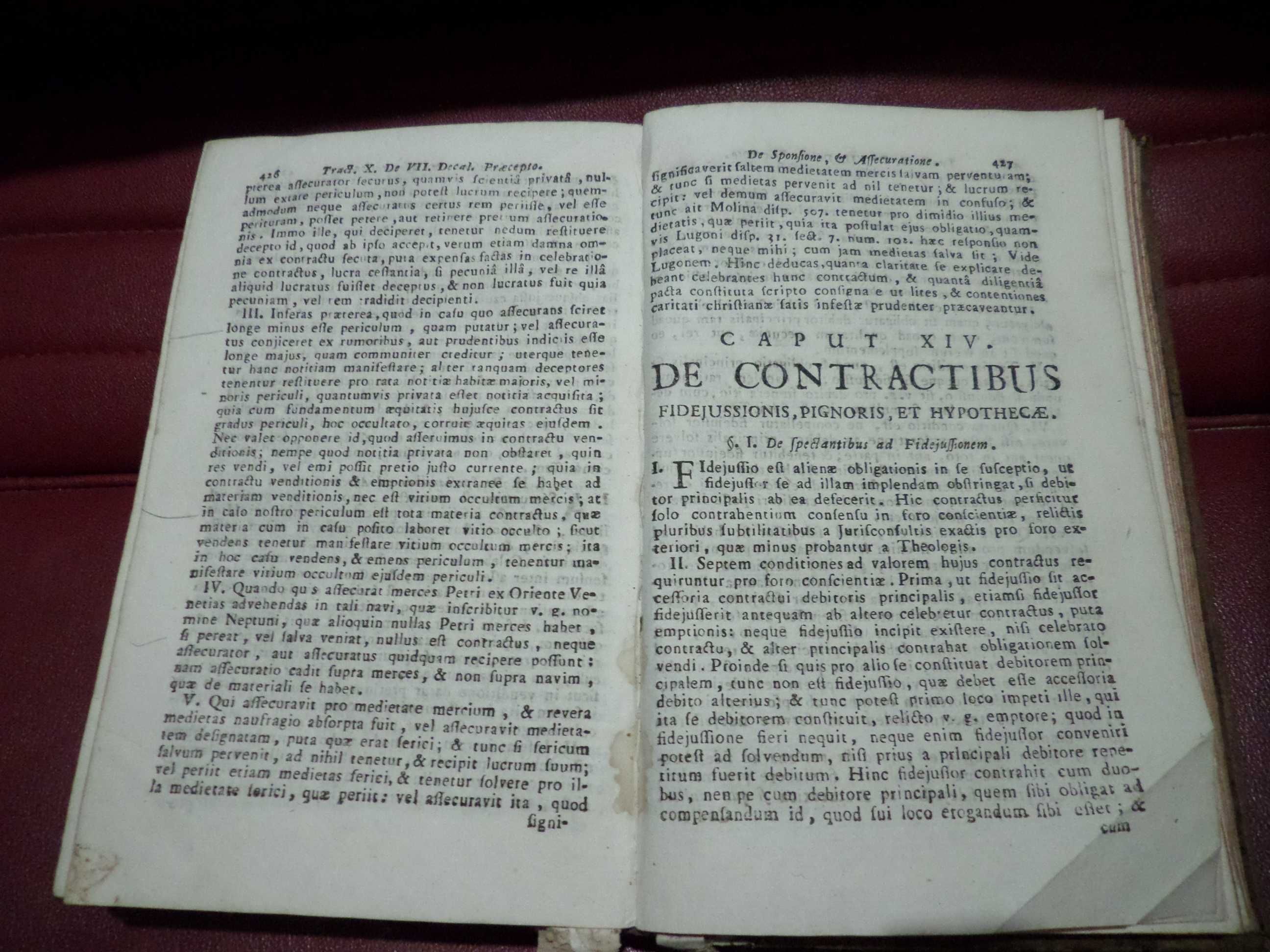 Livro Sec. XVIII  'Theologiae Moralis'  Tomus Secundus