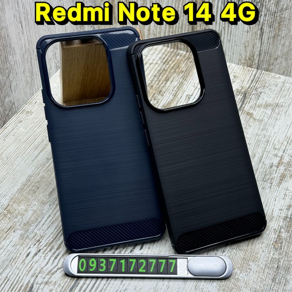 Чехол Carbon TPU на Xiaomi Redmi Note 14 4G/ 14 Pro Plus 5G. Чохол