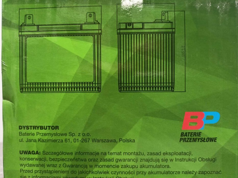 Akumulator BPower Garden U1R 12V 30Ah 300A P+ Prawy Plus