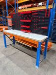 Stół warsztatowy regały paletowe falbank 203x80x90 cm