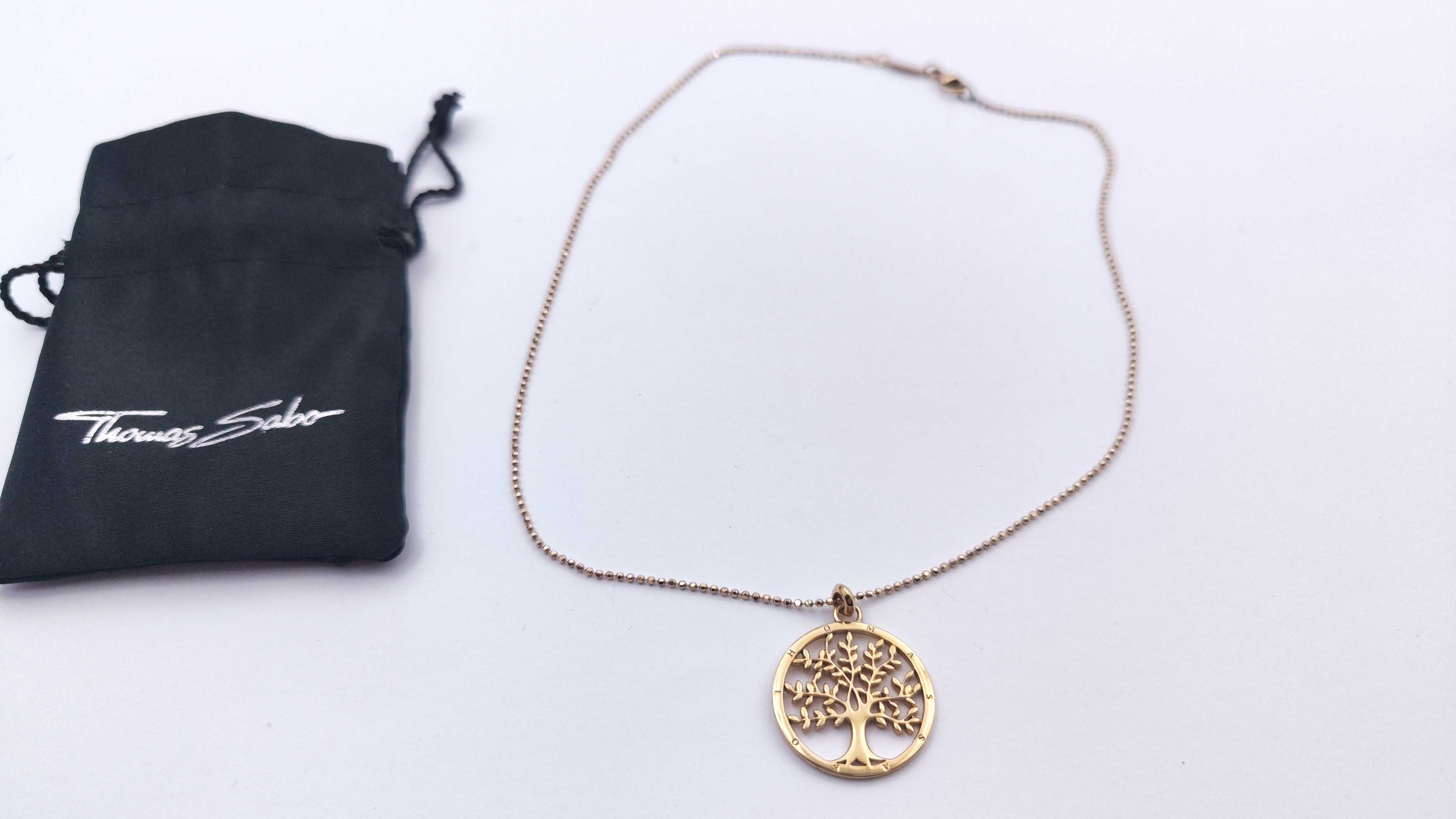 Naszyjnik damski Thomas Sabo, drzewo miłości,srebro 925,pozłacany(E13)