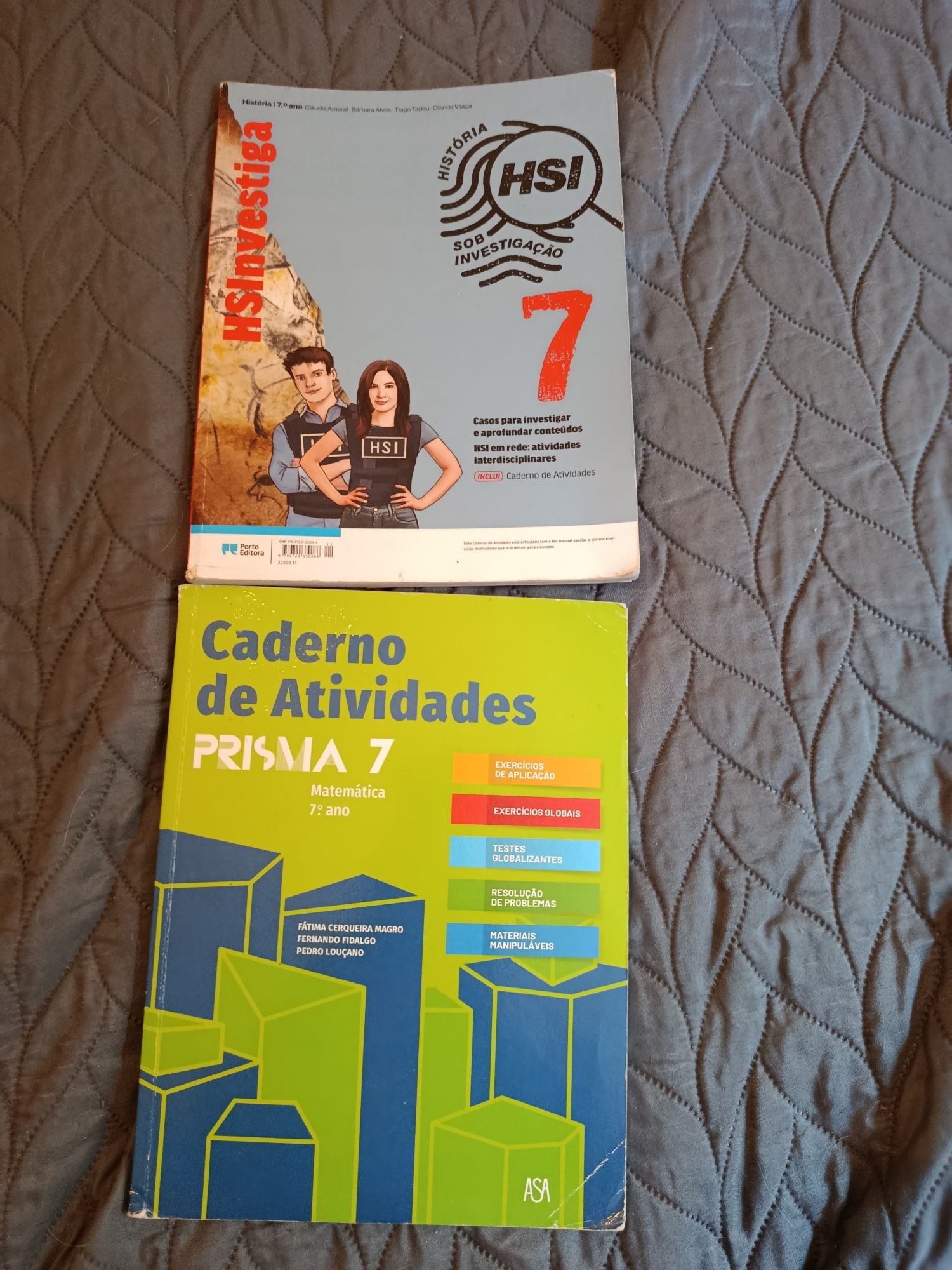 Cadernos de actividades do 7°e 8°