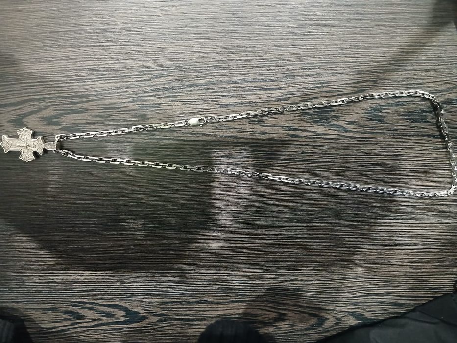 Цепочка і хрестик срібний