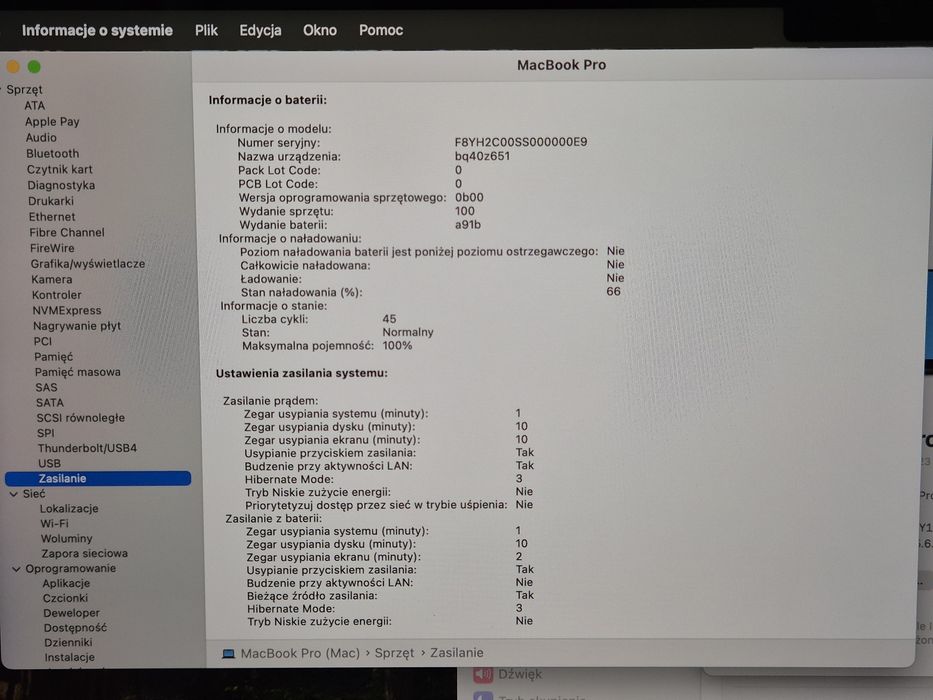 MacBook Pro 16' M3 Pro 18/512GB Space Black bateria 100% Gwarancja