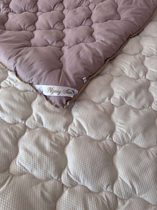 Одеяло из 100% овечьей шерсти полуторное 150х215 ковдра зимова