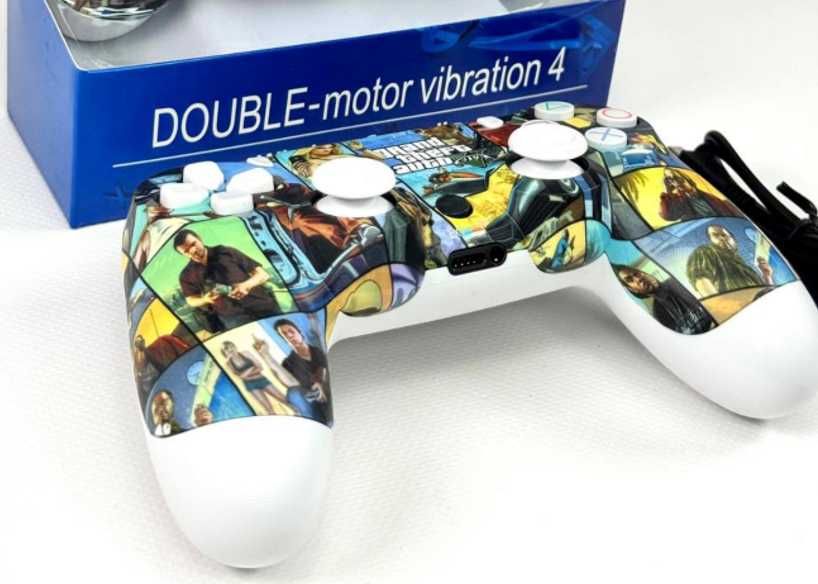 джойстик бездротовий ps4 геймпад пс4 пк ноут дуалшок вібрація gta гейм
