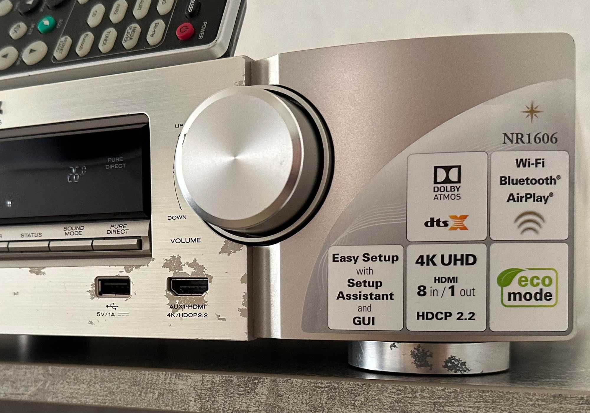 Ресивер Marantz NR1606 (Wi-Fi, Bluetooth, AirPlay, Dolby Atmos, DTS:X)