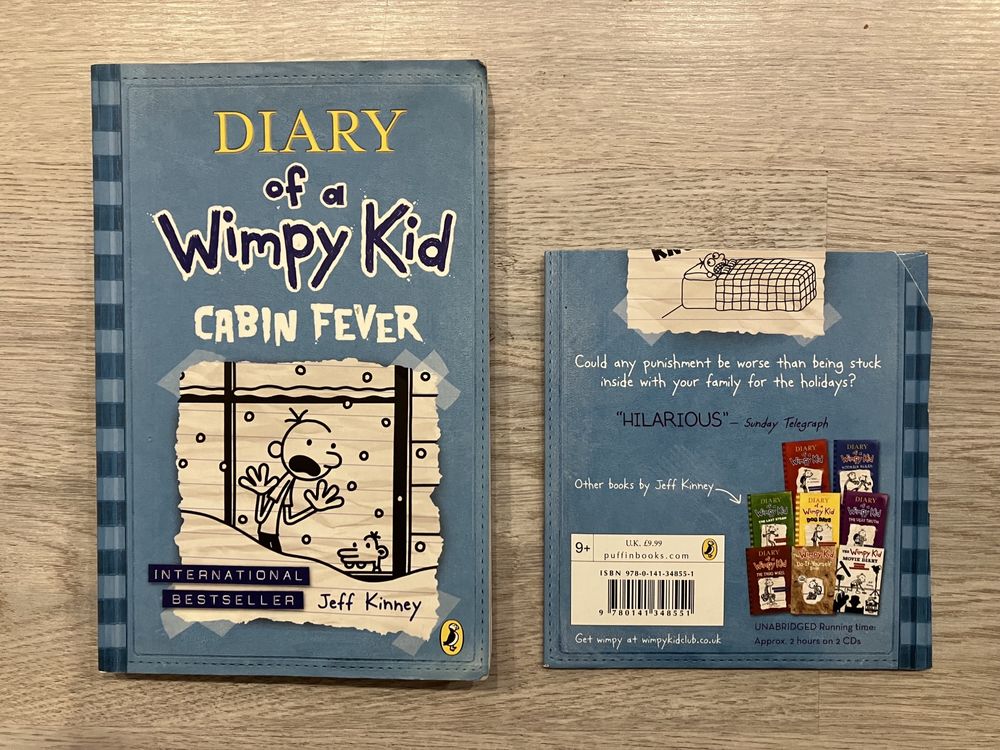 Książka + 2x płyta CD Diary of a wimpy kid cabin fever