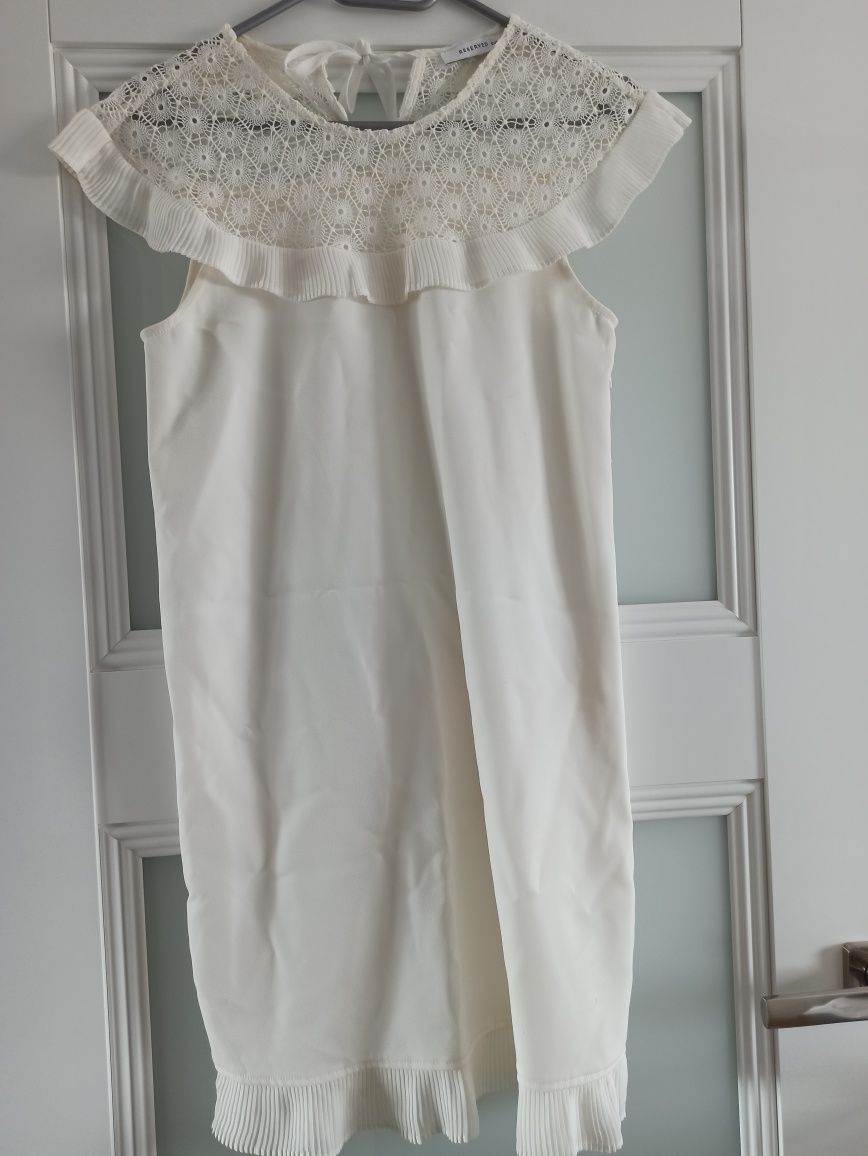 Biała sukienka Reserved 34