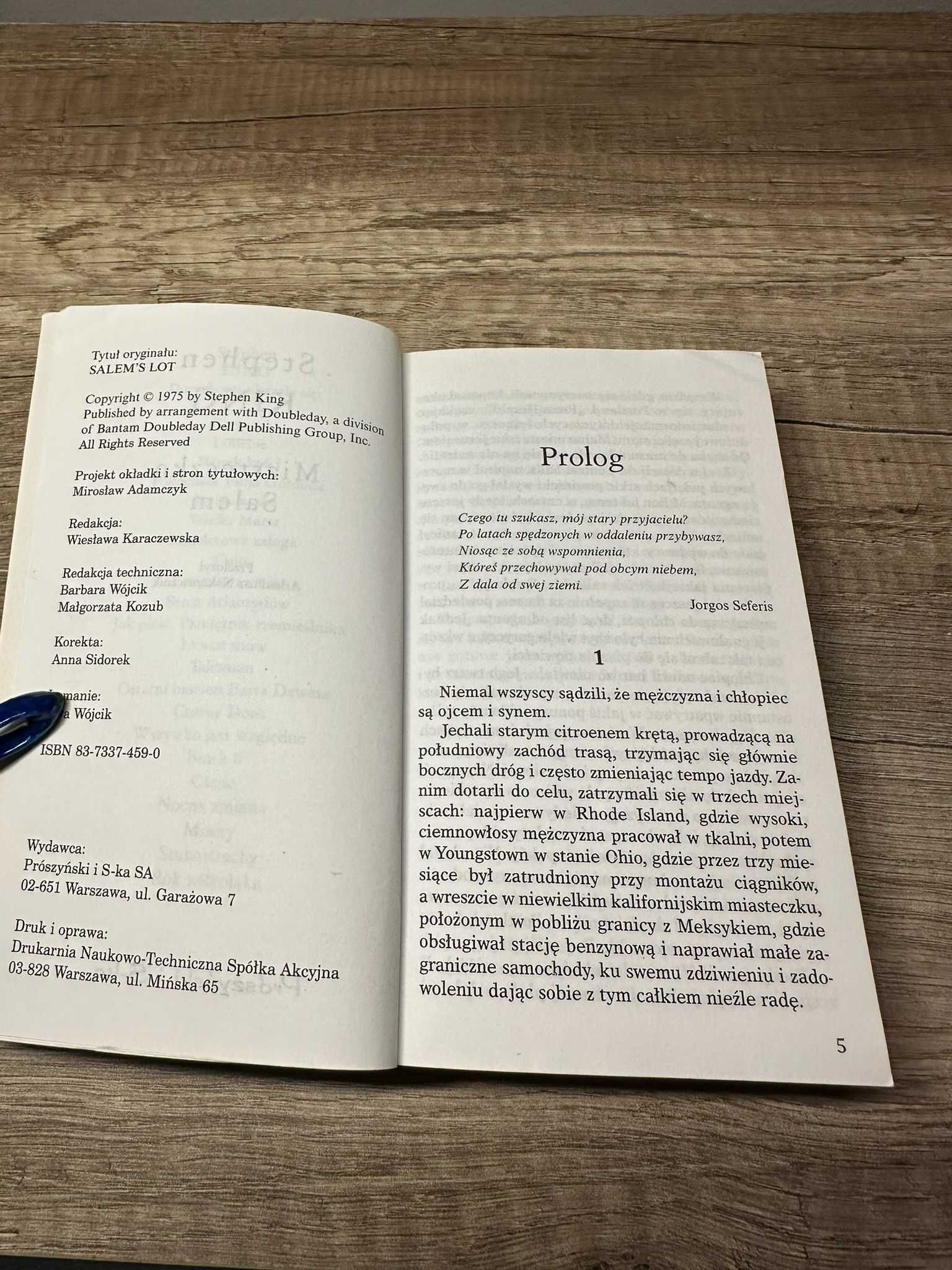 Miasteczko Salem, Stephen King