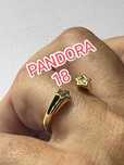 Pandora pierścionek złoty gwiazdki 18 nowy