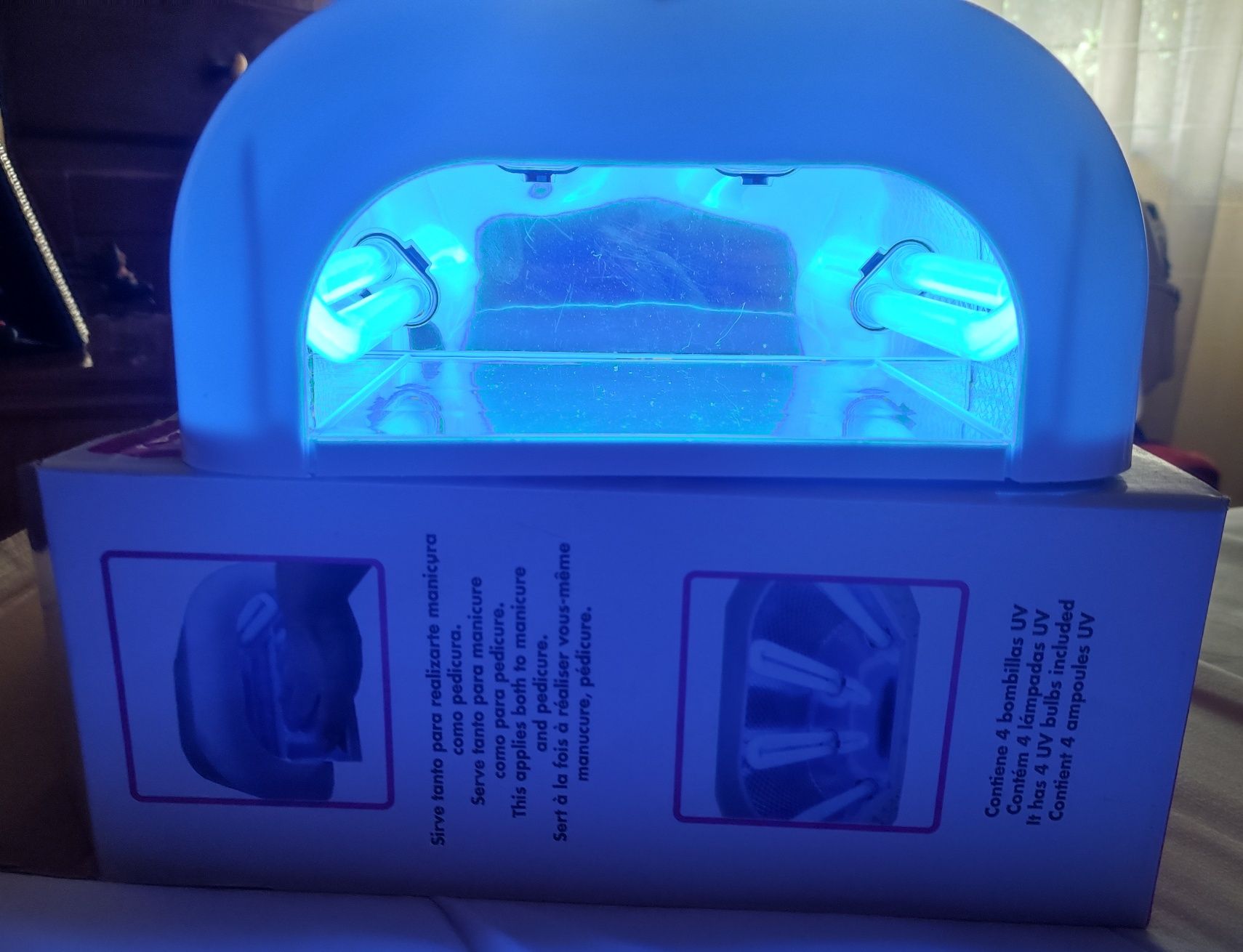 Lâmpada UV para secar unhas