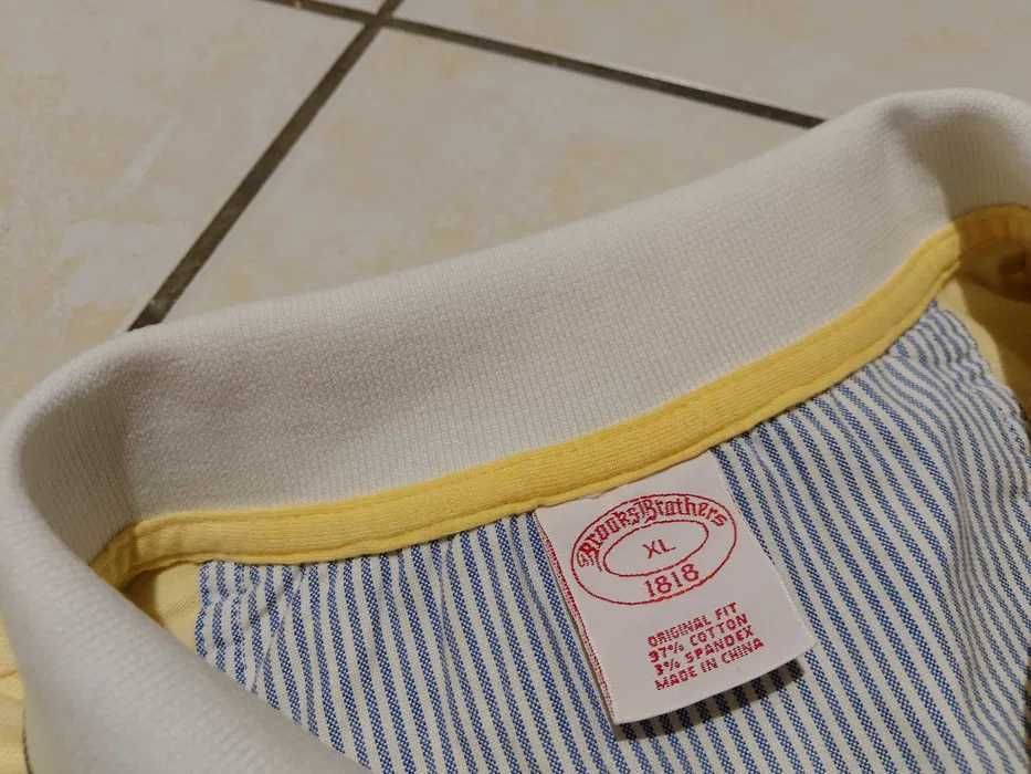BROOKS BROTHERS USA - NOWA! z LOGO Koszulka Polo Męska rozmiar XL
