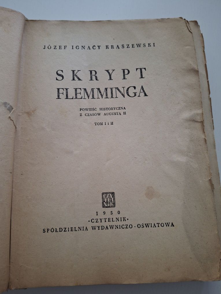 Kraszewski "Skrypt Flemminga" 1950