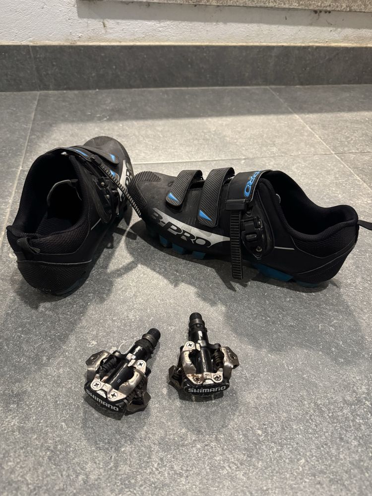 BTT - Pedais Shimano + Sapatiha B-Pro (45)