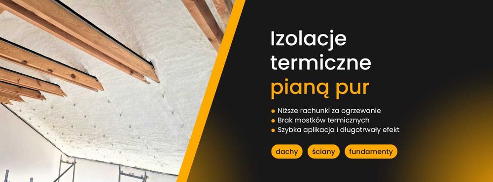 Piana pur docieplanie ocieplanie strop poddasze hala izolacje dach