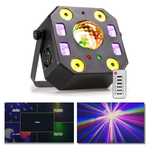5-Efektów LED Par Disco Kula Laser Strobo UV Mix kolor wzór DMX pilot