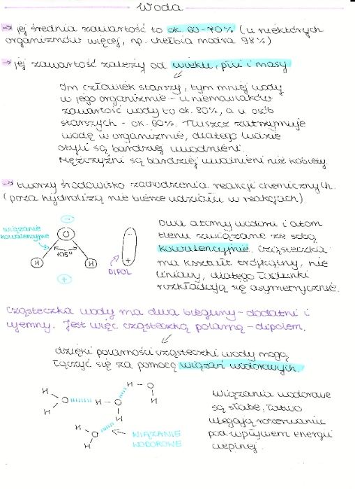 Biologia / notatki / matura / liceum / pdf / ZW. CHEMICZNE / KOMÓRKA