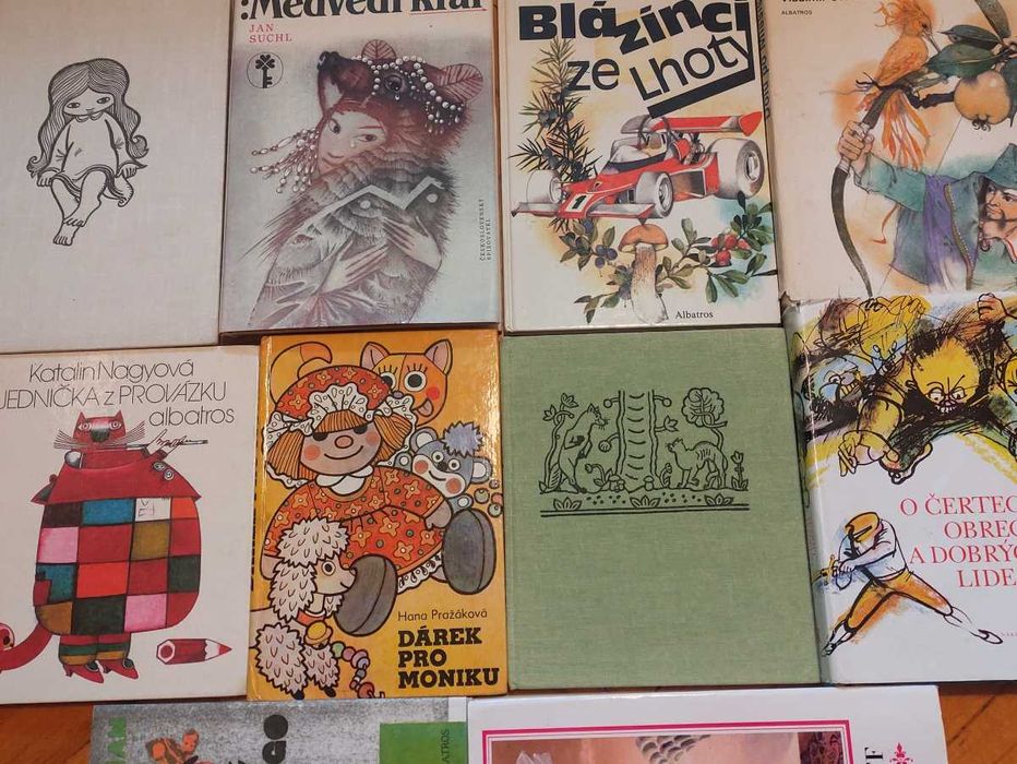 Zestaw 10 bajek PRL, ksiazki dla dzieci 1970-80 z Czechosłowacji