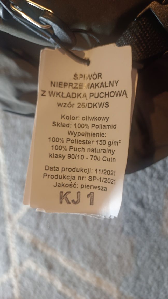 2 nowe śpiwory wojskowe do -30°C nieużywane z metką