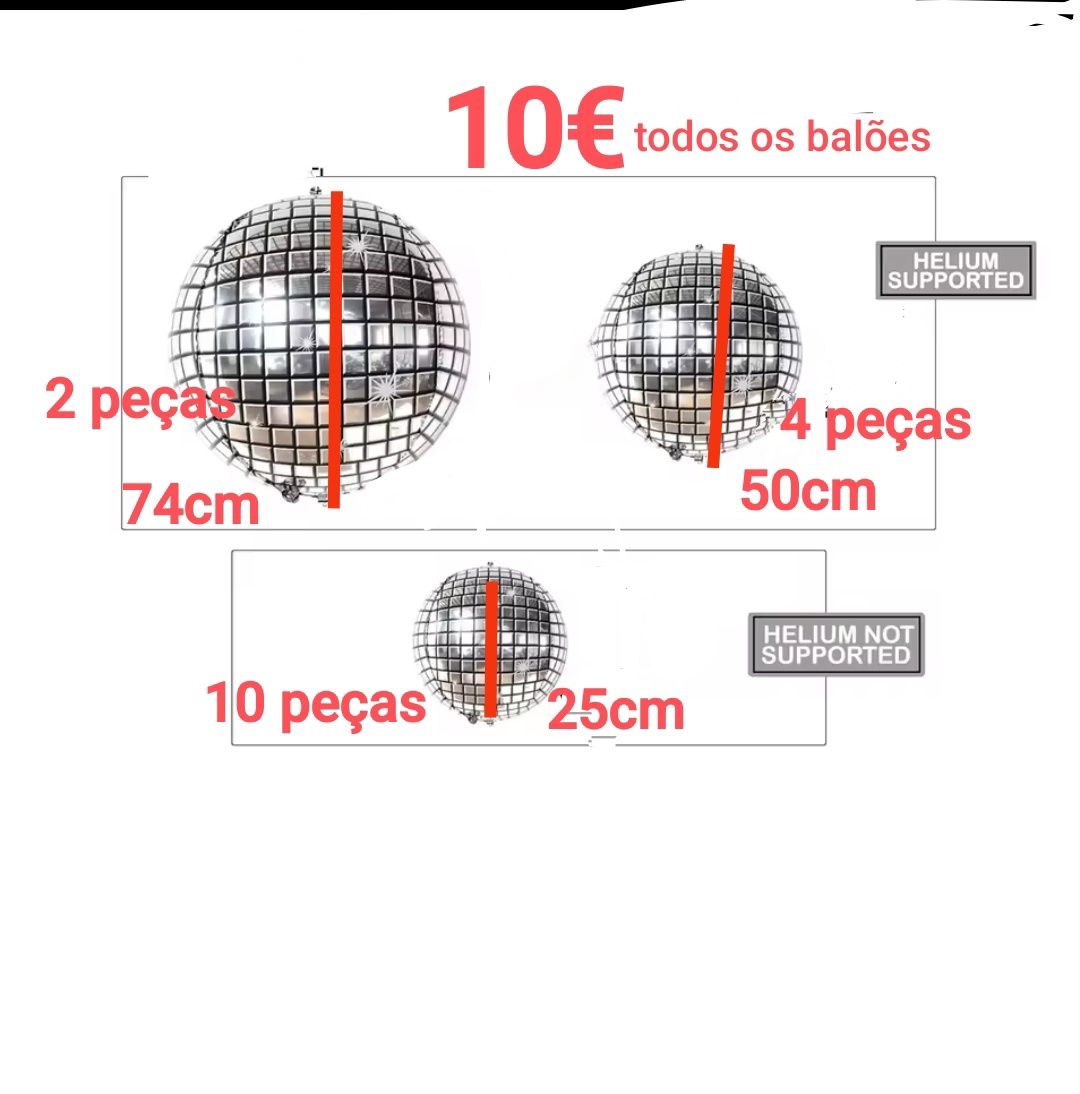 Balões imitação espelho