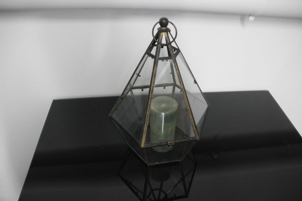 Candelabro em vidro para porta velas