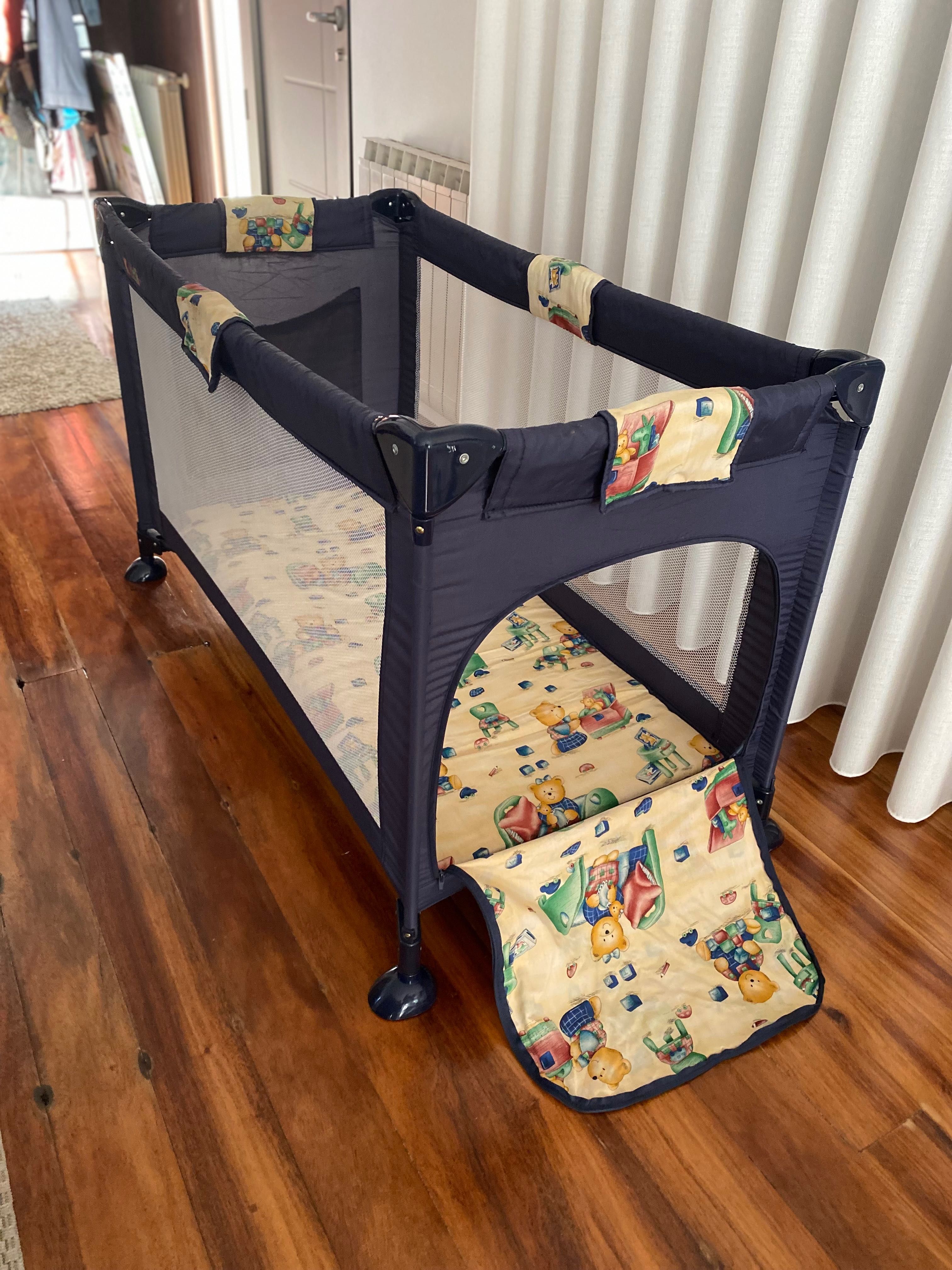 Cama de viagem para bebé/criança com colchão