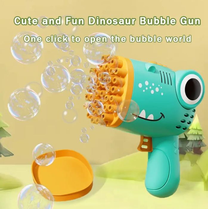 Машина для мильних бульбашок динозавр