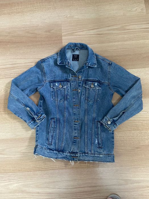 Джинсова куртка жіноча оверсайз Bershka Xs -24