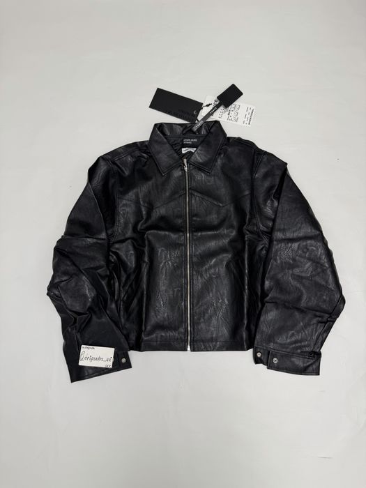 куртка Erd Leather Jacket Green M L enfants riches deprimes rick owens