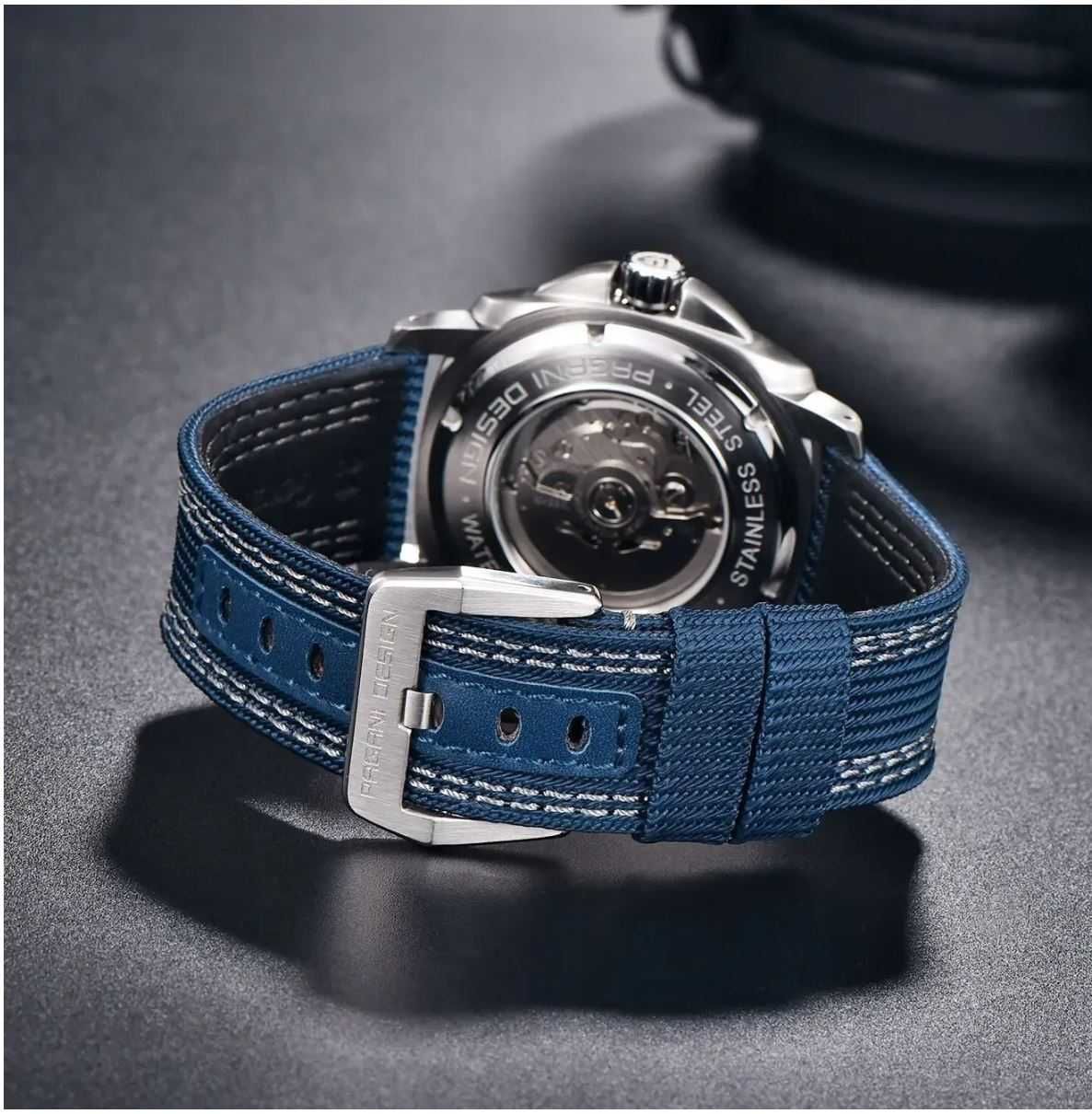 ZEGAREK PAGANI DESIGN PD-1736 blue automatic NH36 20atm sapphire GW24