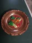 Prato ornamental em cobre