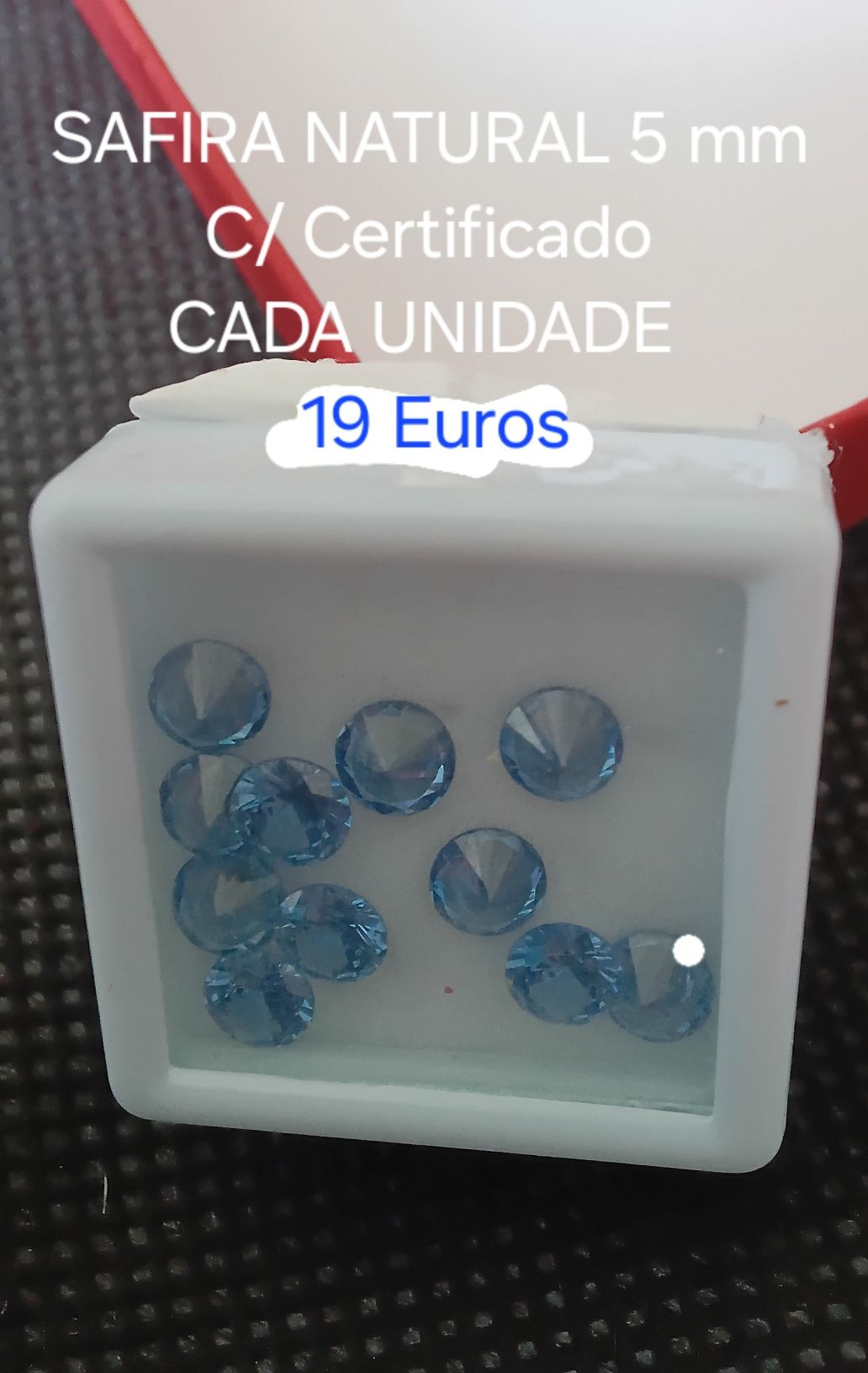 Safira Natural com Certificado