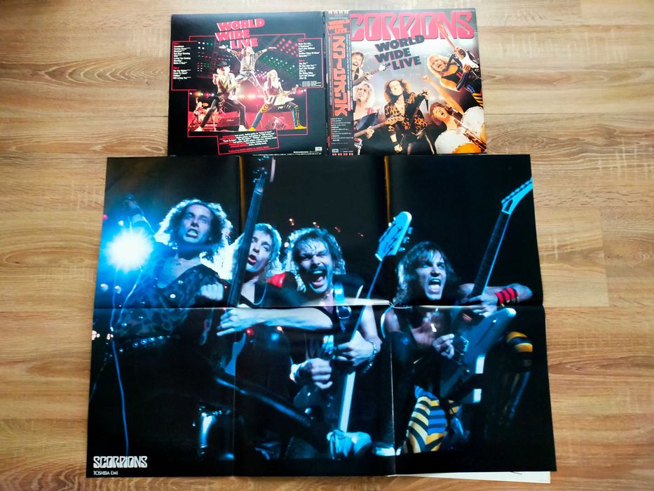 Scorpions World Wide Live Japan OBI 2xLP