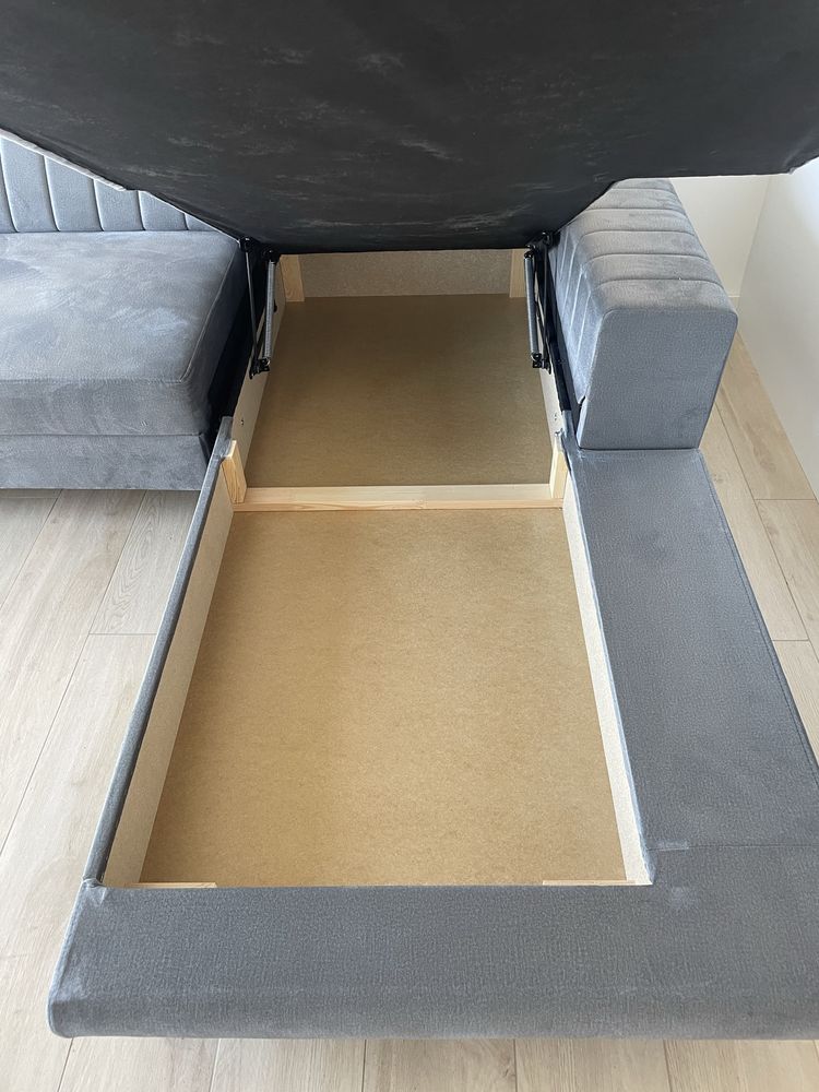 NAROŻNIK sofa narożna NOTO WELUR Funkcja spania NOWY
