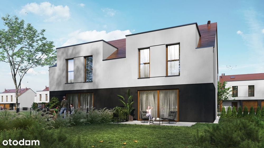 Gotowy dom - Czernica - nowoczesna zabudowa