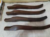 nogi LUDWIKOWSKIE , ludwik 50 cm lub 75 cm ciemny orzech NOWE 4 szt