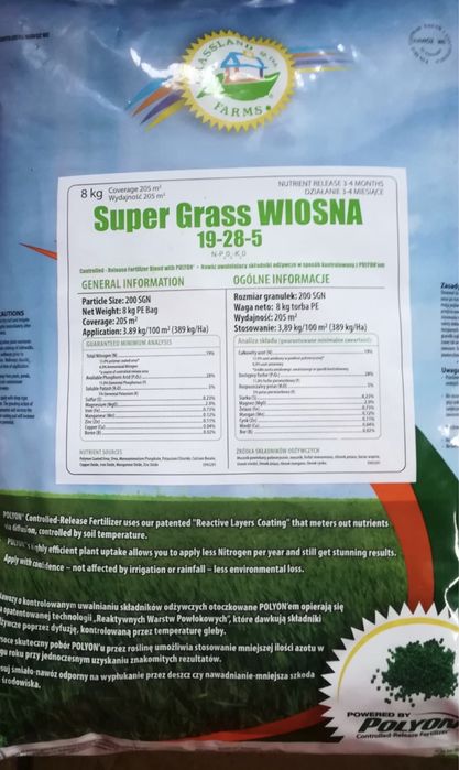 Nawóz super grass wiosna