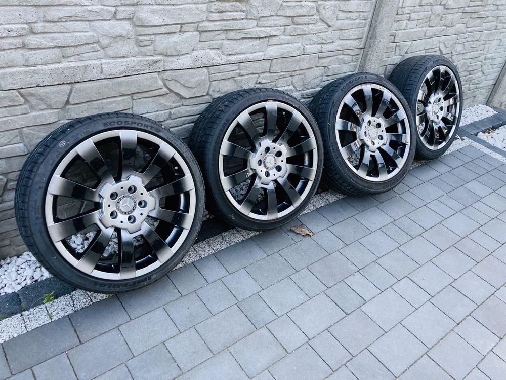 ALUSY felgi 19" Piękne 5x112 CLS MERCEDES CLK W 221 HYDROGRAFIKA opony